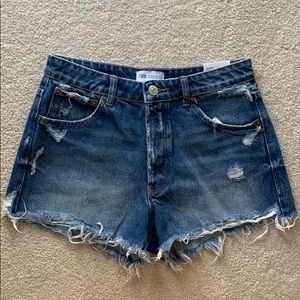 Brand new Zara denim cutoff shorts